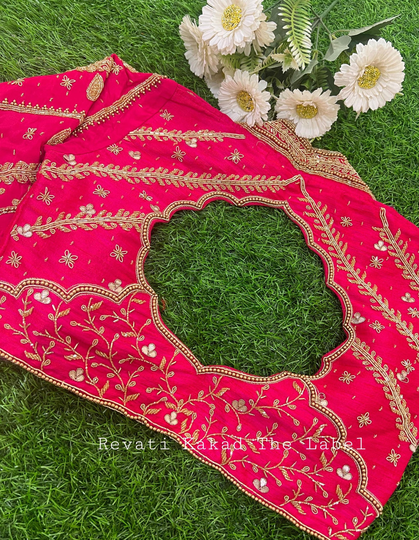 Pink Full Sleeves Royal Blouse