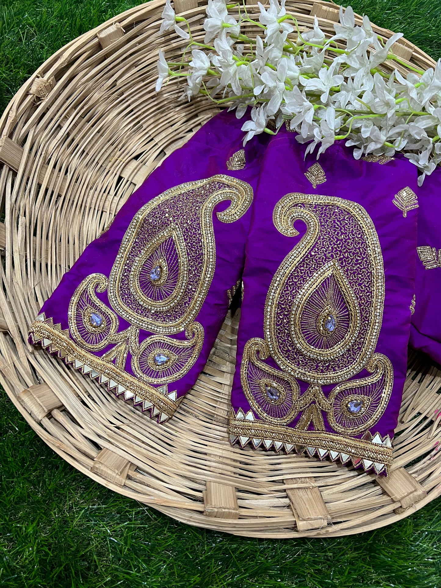 Royal Purple Aabla Work Blouse